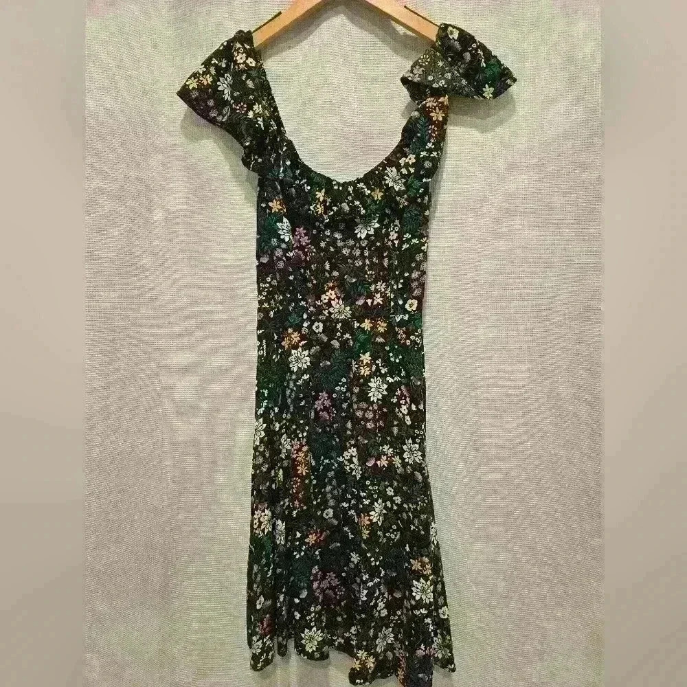 Old Navy Floral Print Ruffle Strap Dress